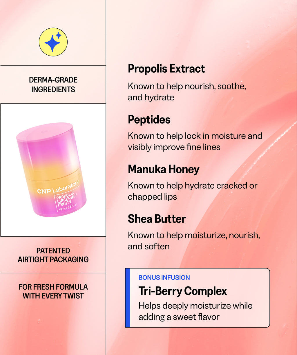 Propolis Lipcerin™ - Honey Lip Balm Fruity (Berry Flavor)