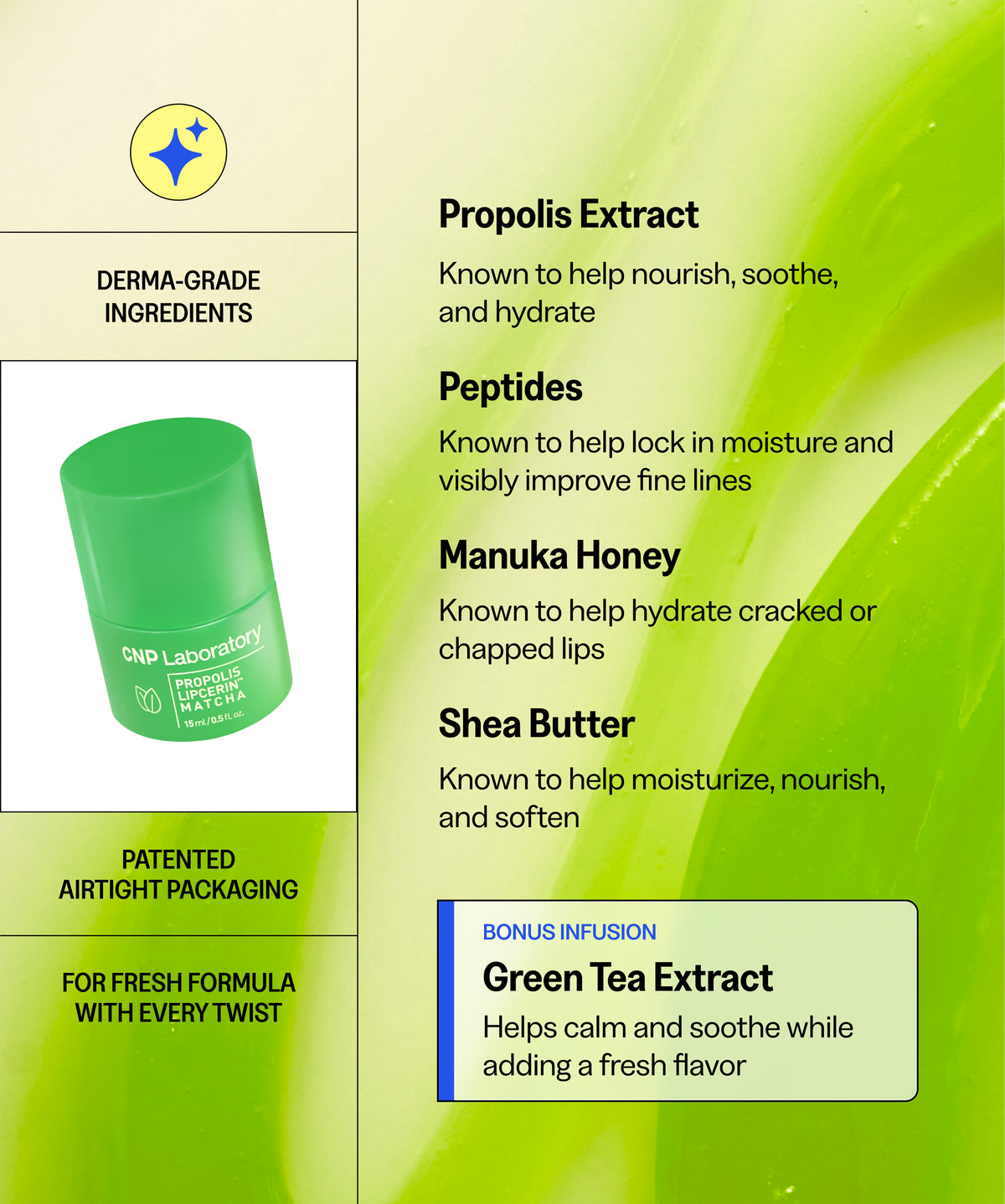 Propolis Lipcerin™ Café Edition - Matcha