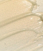 Close-up of Belif Super Drops Niacinamide Vitamin C Glow Serum texture with gold pearls and niacinamide to blur imperfections and boost radiance