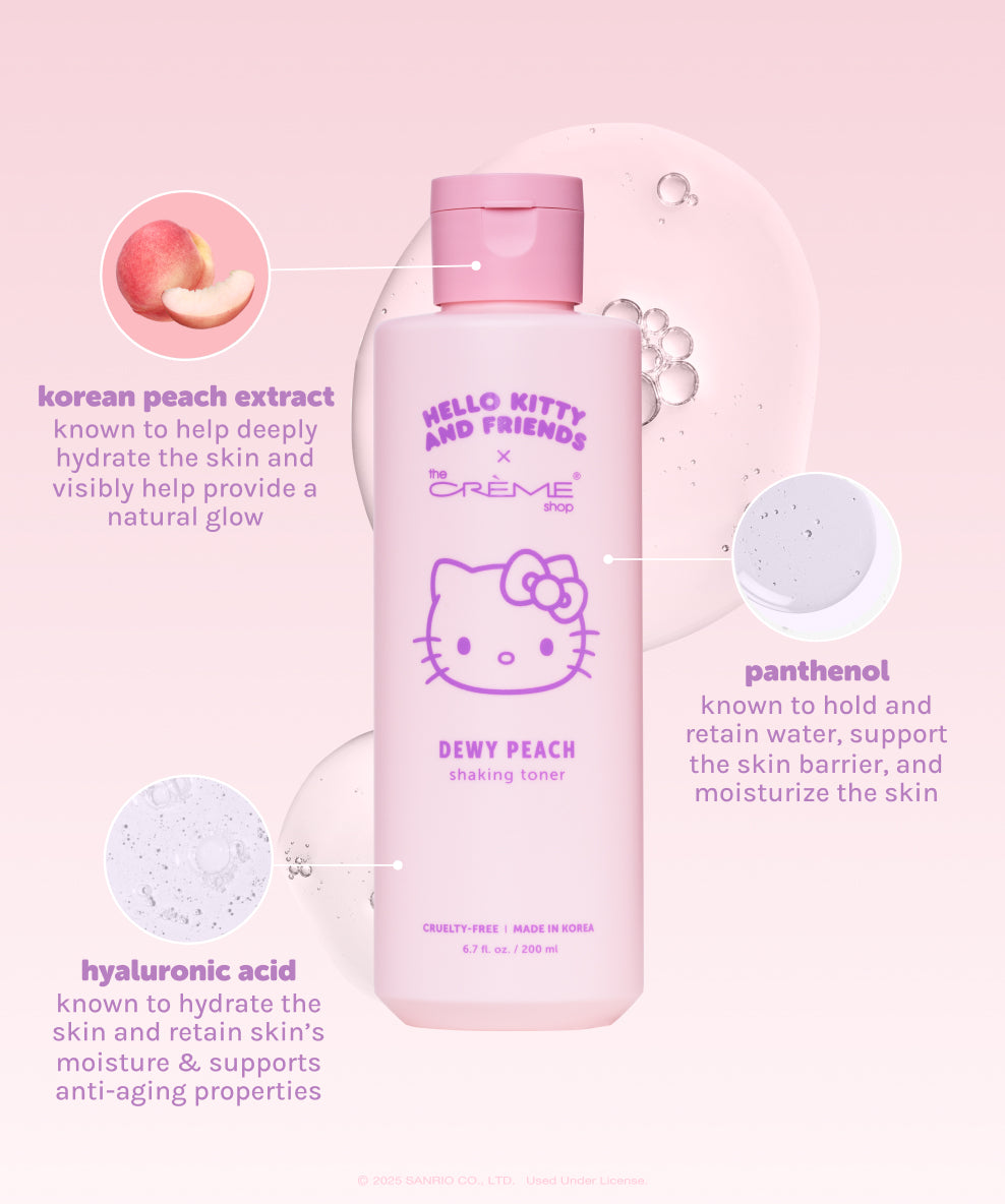 Hello Kitty® and Friends Dewy Peach Shaking Toner