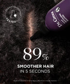 A model applying the Scalp Revitalizing Solution Miracle In-Shower Treatment to damp hair, gently massaging it into the scalp for deep nourishment and hydration.