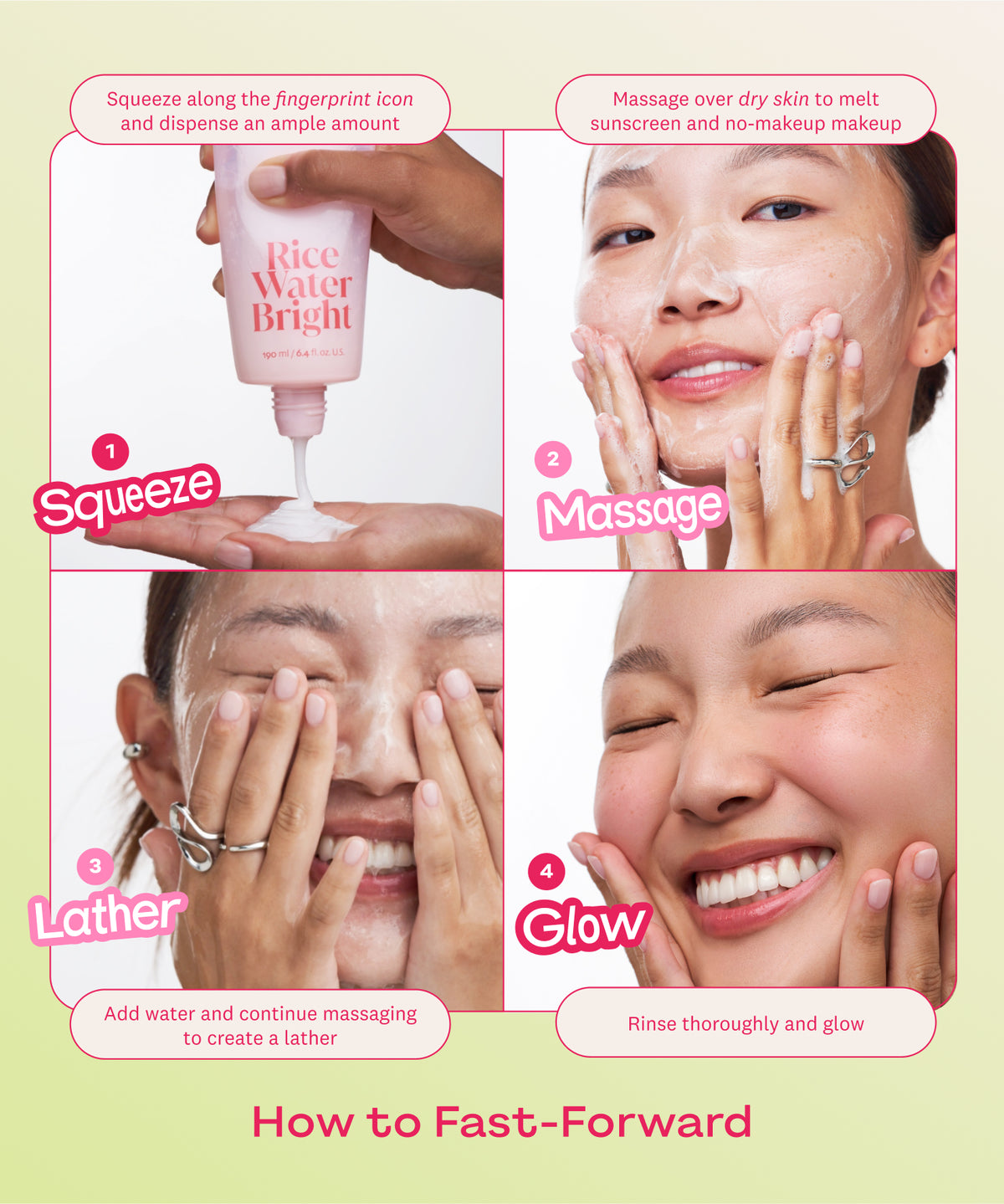 Rice Water Bright Milk & Jelly Double Cleanser