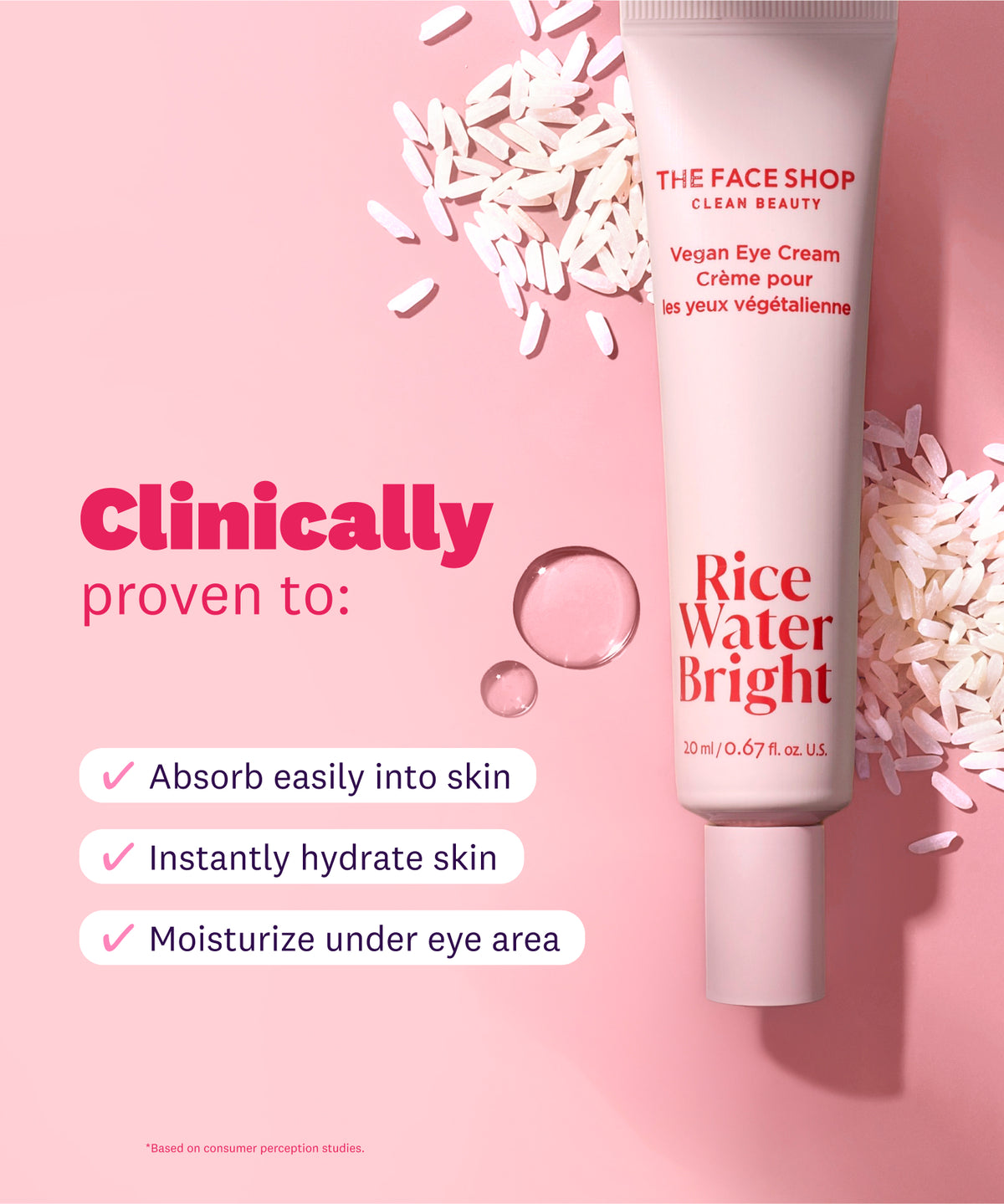 Rice Water Bright Vegan Eye Cream