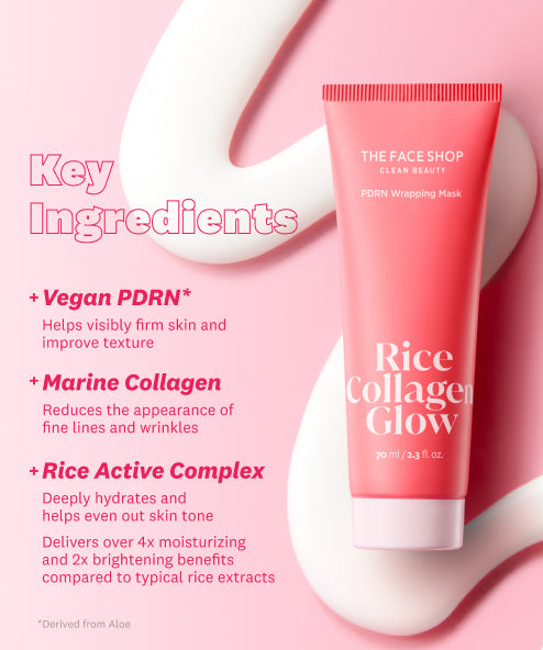 Rice Collagen Glow PDRN Wrapping Mask