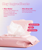 Rice Water Bright Cleansing Facial Wipes
