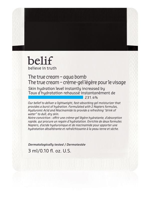 The True Cream Aqua Bomb Moisturizer Sample 3ml