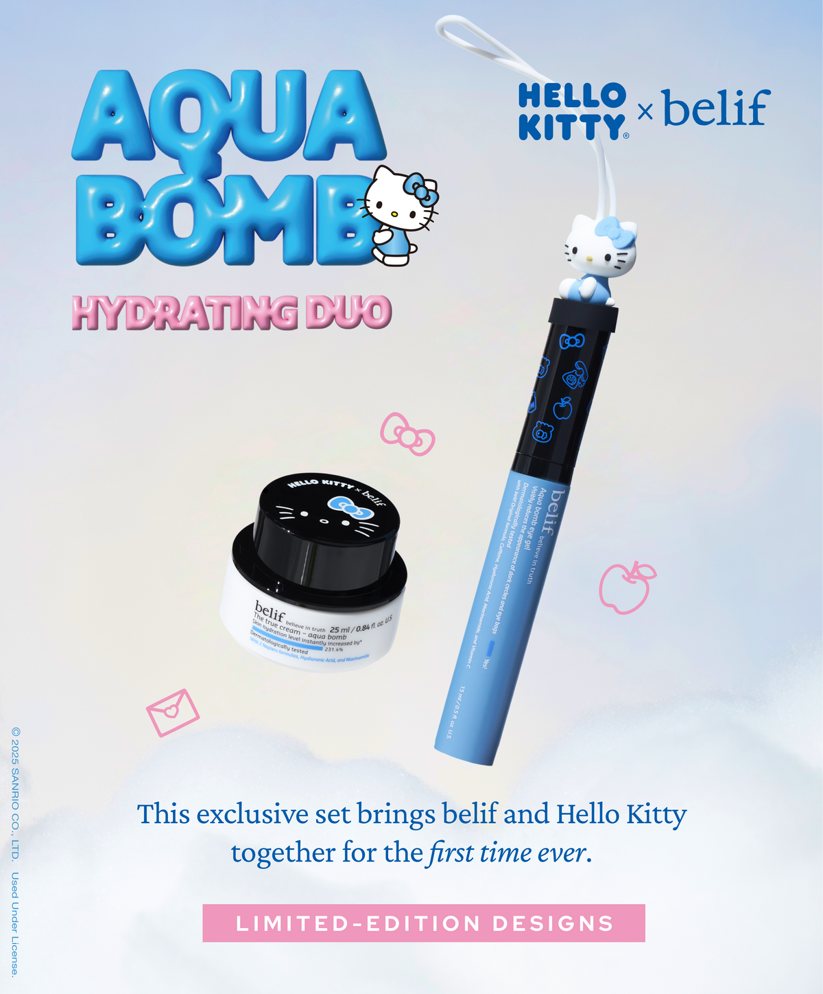 Hello Kitty® x belif Aqua Bomb Hydrating Duo