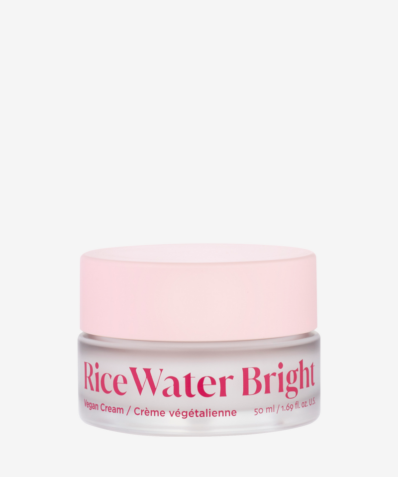The Face Shop Rice Water Bright Vegan Cream – 1.69 oz jar of hydrating and brightening facial moisturizer
