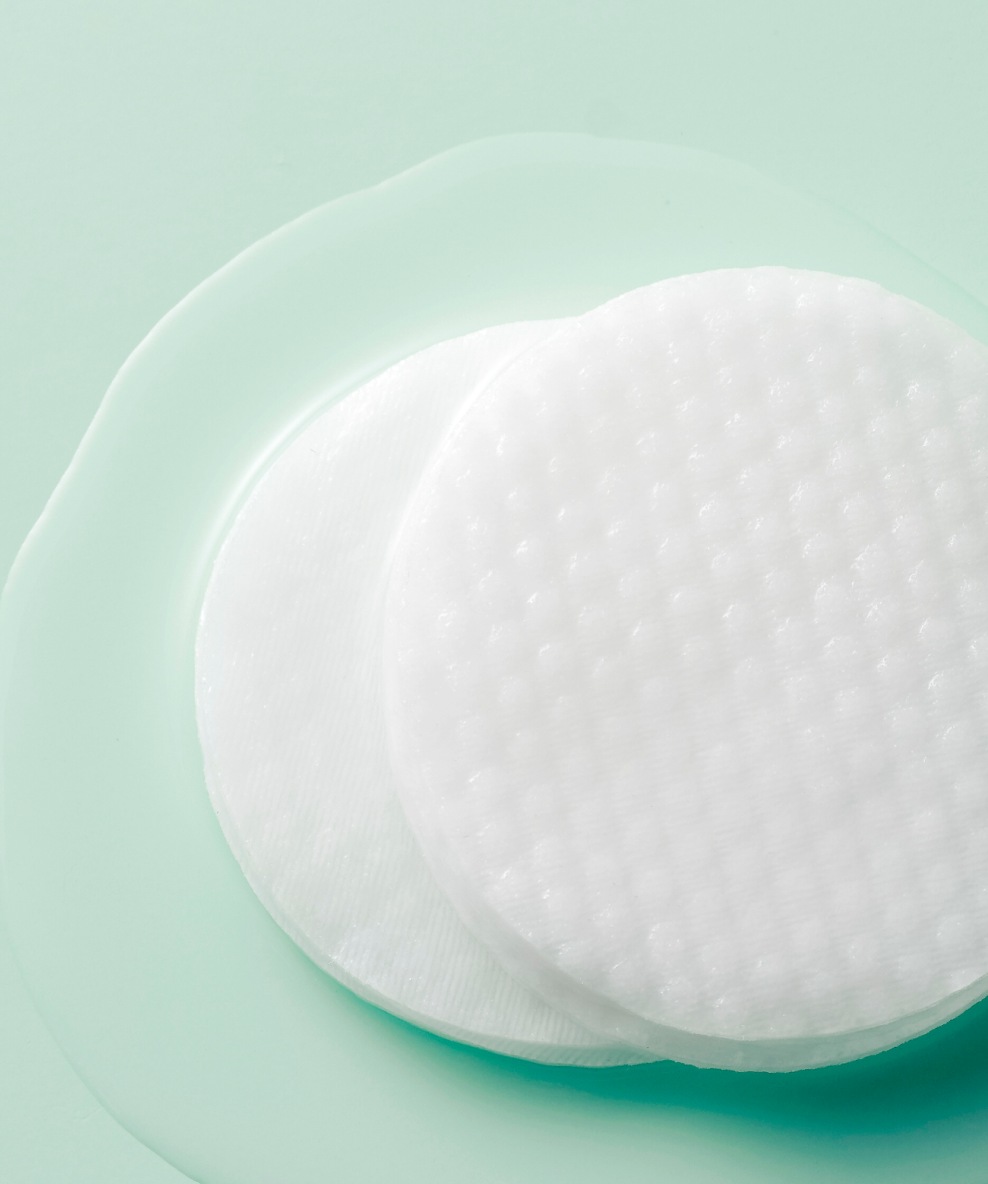 An image showing two of the double-sided Tea Tree Toner Pads.